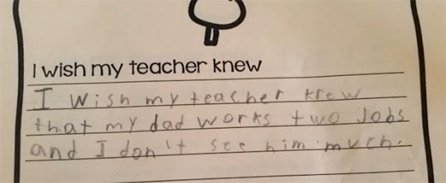 © DR - Eu gostava que a minha professora soubesse que o meu pai tem dois trabalhos e não o vejo muitas vezes.